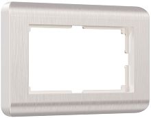 Рамка универсальная Werkel Stream для 1-м. 2 мод. розетки перламутр картинка